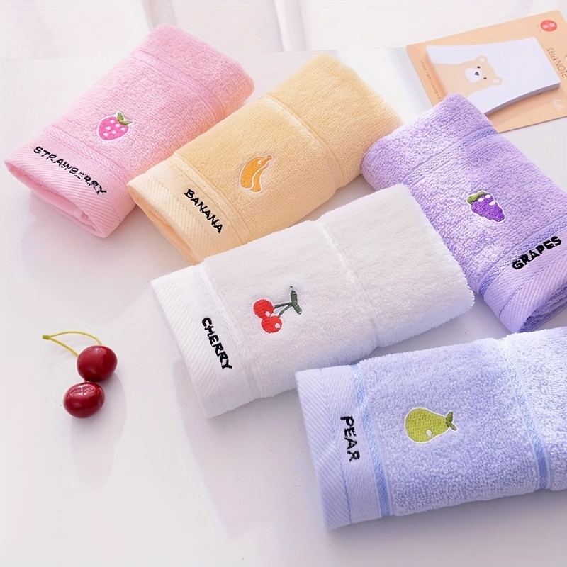 Cloth Face Mask Washable - 3 Toalhas com Padrão de Frutas