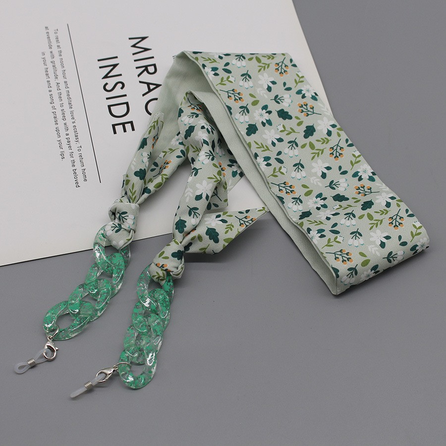 Bohemia impressão lenço de sed - Mask Chain Holder avaliação e preço
